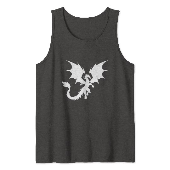 Large Flying Dragon With Huge Wings Tank Tops