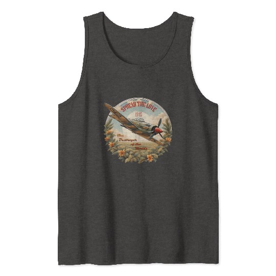 vintage aircraft Tank Tops