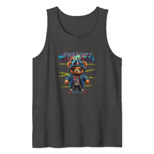 gangsta teddy bear Tank Tops