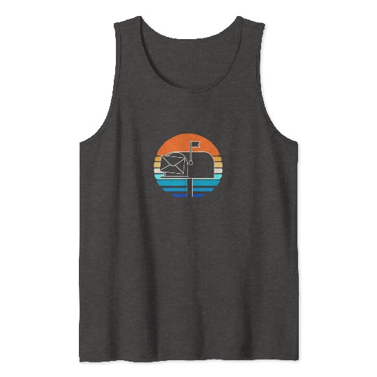 Postal Worker Mailbox Postman Tank Tops