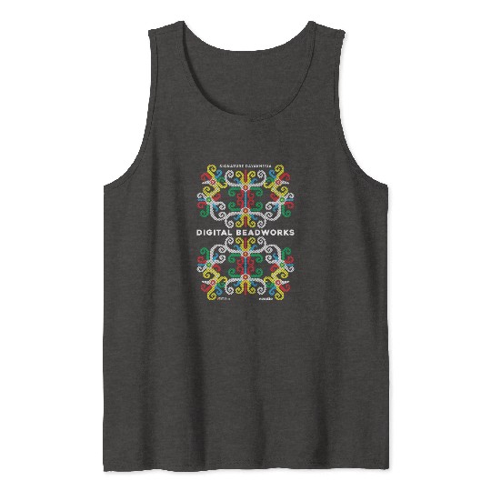 Digital Beadworks - Culture Art of Dayak Borneo Tank Tops