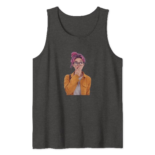 Surprised AI woman Tank Tops