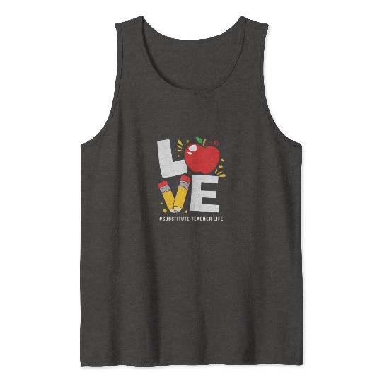Substitute Teacher Back To School Tank Tops