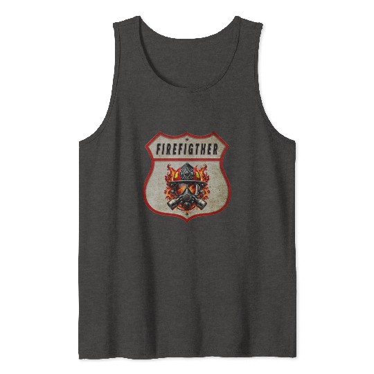 Fire Brigade Coat Of Arms Tank Tops