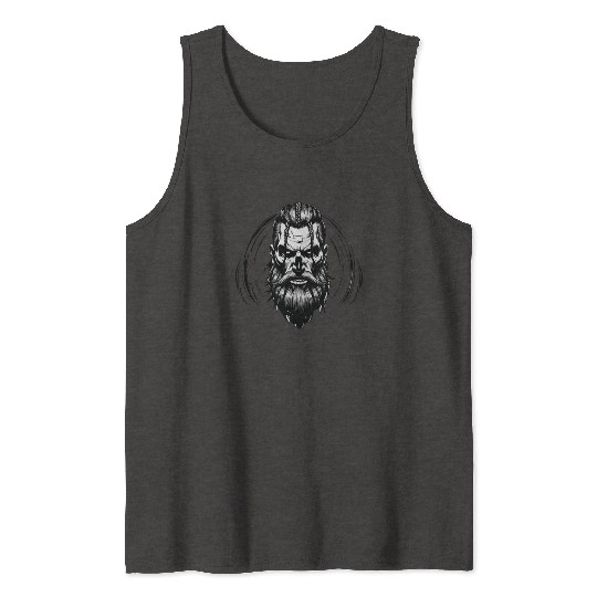 Viking Warrior Man Odin Thor Norman Walhalla Tank Tops