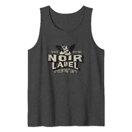Noir Label – Gothic Cherub Streetwear Statement Tank Tops