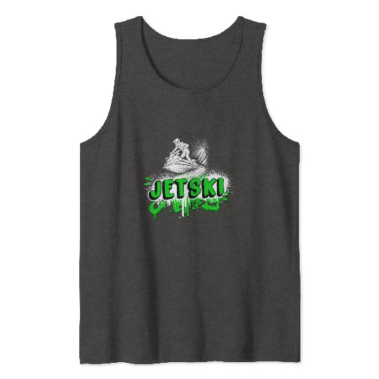 Jetski Graffiti - Splash And Ride Tank Tops