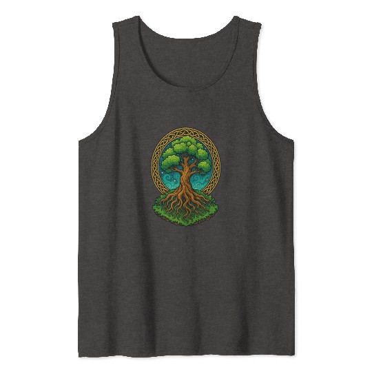 Tree of Life Fantasy Illustration Tank Tops