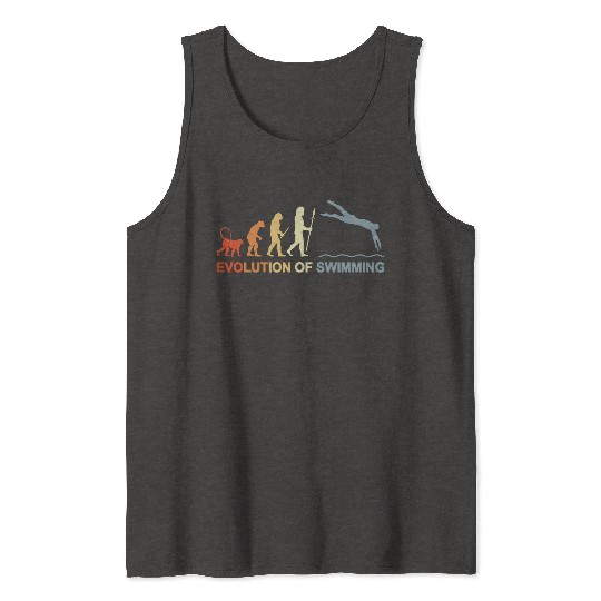 Vintage Evolution Of Swimming Tank Tops