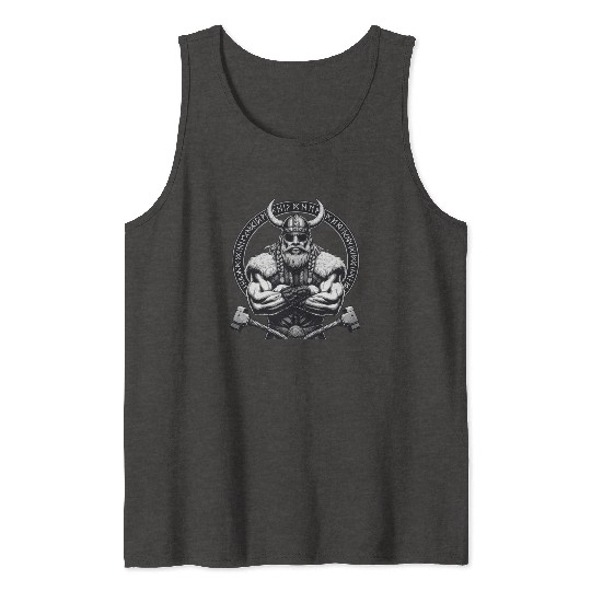 Viking Warrior Man Odin Thor Norman Walhalla Tank Tops