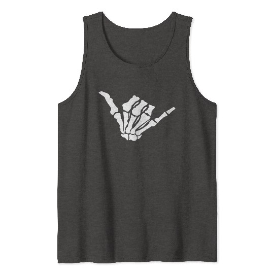 Skeleton Shaka Hand – Bone Hang Loose Tank Tops