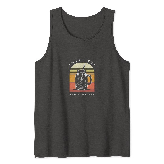 Sweet Tea Lover Morning Drink Tank Tops