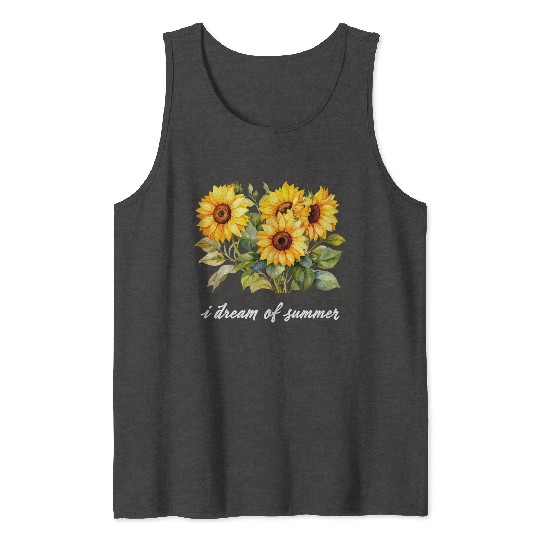 Sunflower Summer Dream Tank Tops