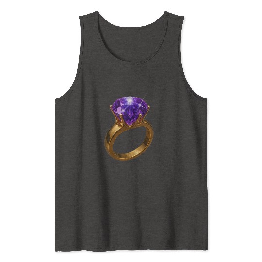 Royal Amethyst: The Elegance of Purple Gemstone Tank Tops
