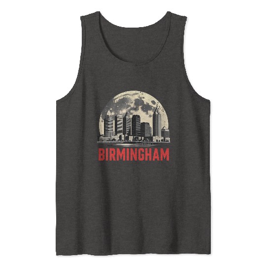 Birmingham City Albm Skyline Full Moon Tank Tops