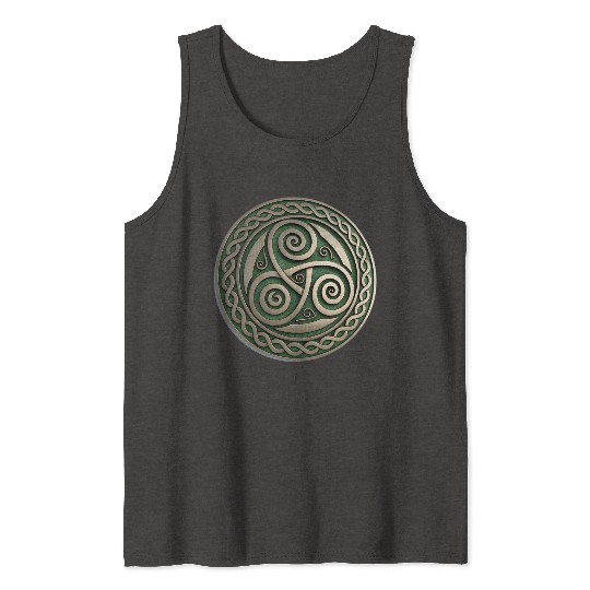 Green Festival Logo Representing Irish Tank Tops