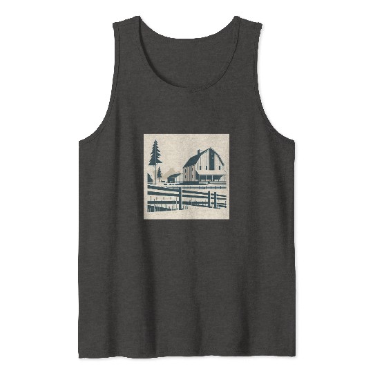 Monochrome Farm Life Tank Tops