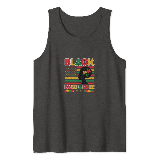 Black Pride Black Excellence Juneteenth Tank Tops