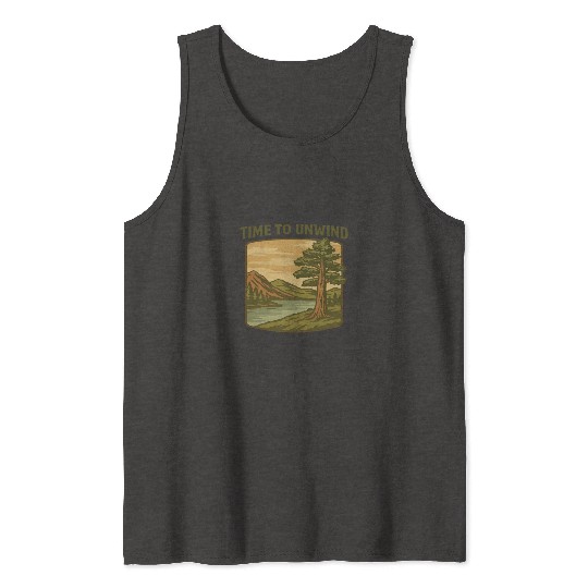 Vintage Nature Landscape – Worth Holding Onto Tank Tops
