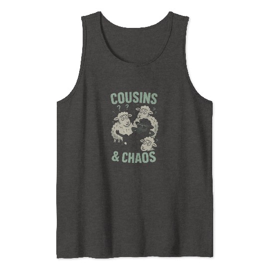 Funny Black Sheep Cousin Quirky Family Outcast Tank Tops