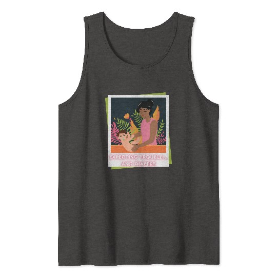 First Time Mom Vibes – Expecting Mother Tank Tops