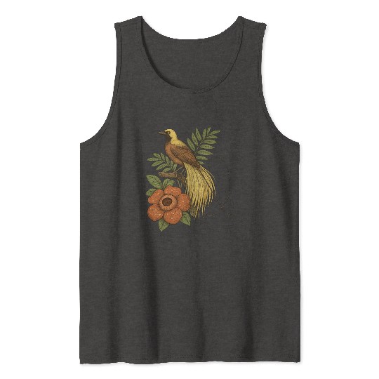 Bird of Paradise Rafflesia Tank Tops