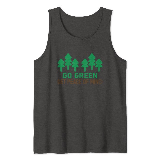 Eco-Friendly Forest Trees Theme Tank Tops