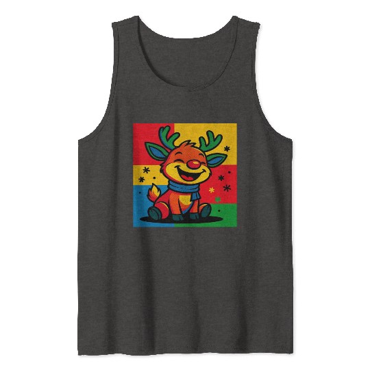 Christmas Reindeer Tank Tops