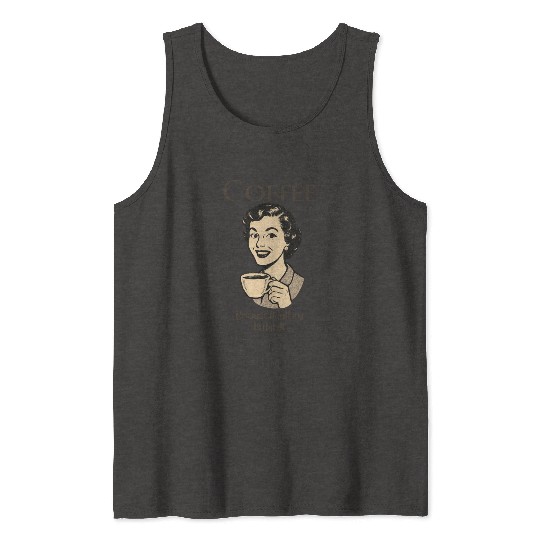 Coffee, Because Adulting Is Hard - Woman Tank Tops