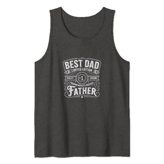 Best Dad Vintage Limited Edition Gift For Father Tank Tops