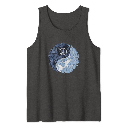 Balance & Berries – Yin Yang Blueberry Peace Desig Tank Tops