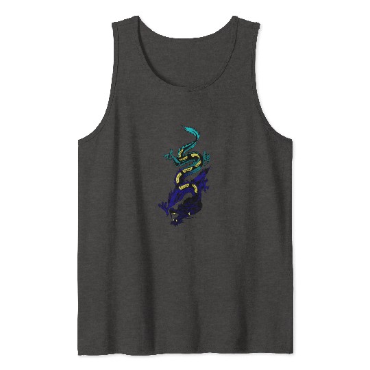 Japanese Dragon Tank Tops