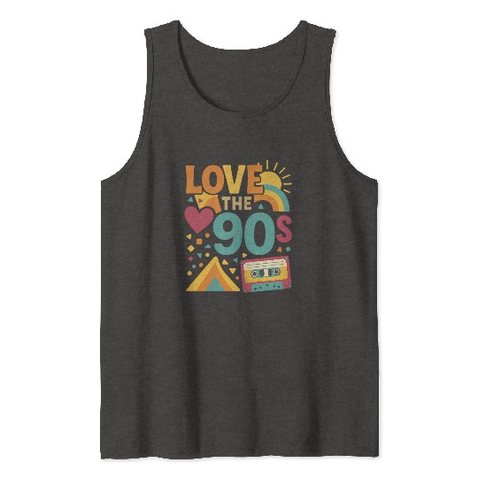Retro 90s Love – V Tank Tops