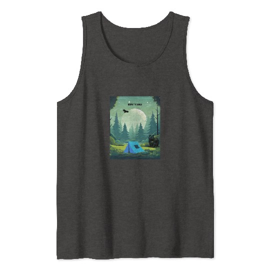 Respect the Locals – Wilderness Camping Warning Tank Tops