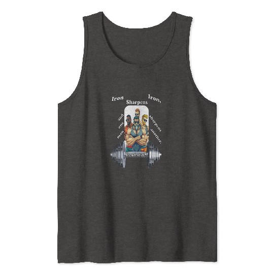 The Iron Sharpens Iron Scripture Tank Tops