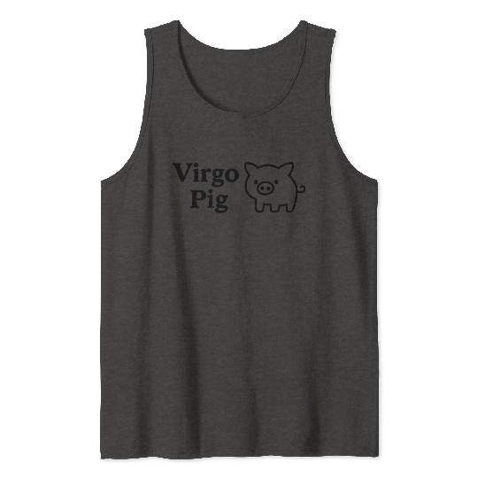 Virgo Pig Tank Tops