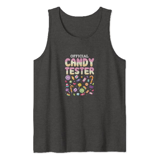 Official Candy Tester Lollipop Sweets Halloween Tank Tops