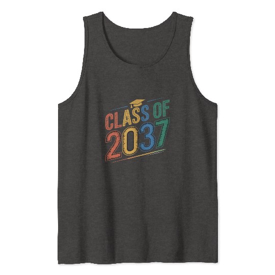 Class of 2037 Grow With Me, Funny back to school Tank Tops