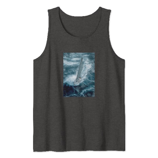 Fearless Voyage in Turbulent Waters Tank Tops