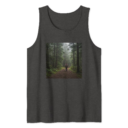 Enchanted Forest Nature Scene Tank Tops
