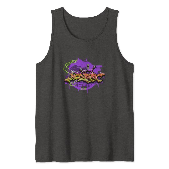 Graffiti Vibes – Neon Urban Art Tank Tops