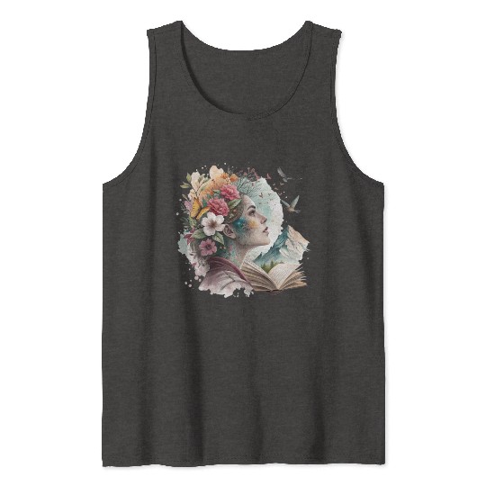 Floral Mind – Surreal Nature Collage Tank Tops