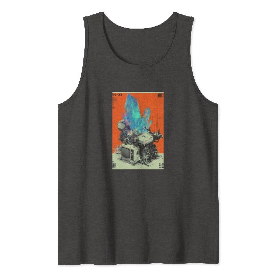 Retro Tech Crystal Fusion Tank Tops