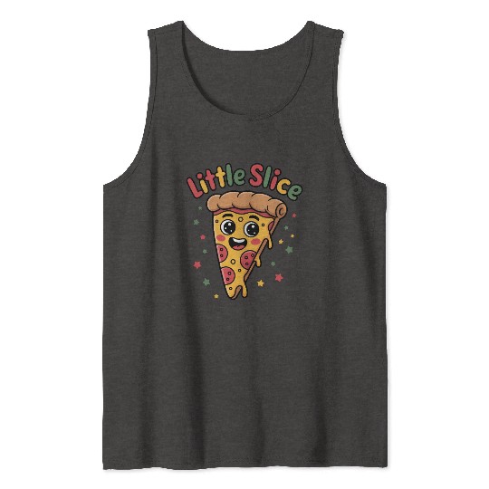 Whimsical Pizza Slice Tank Tops