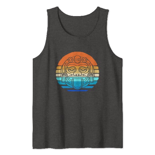Mayan And Aztec Symbols Indigenous Tribe Tank Tops
