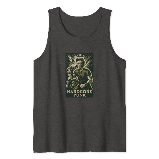 Hardcore Punk (Card VIII) Tank Tops