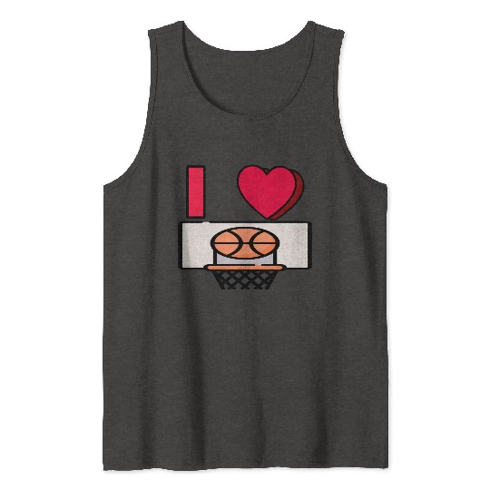 I LOVE BASKETBALL #2 Tank Tops