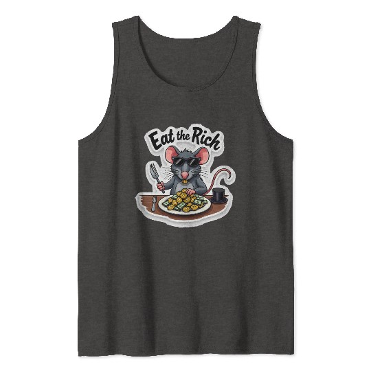 Eat the Rich Rat – Street Rebellion Tank Tops
