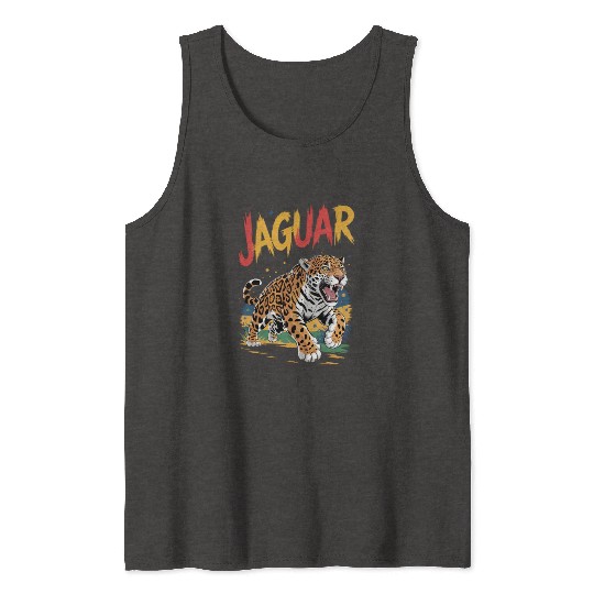 Vivid Jaguar Bold Print Tank Tops