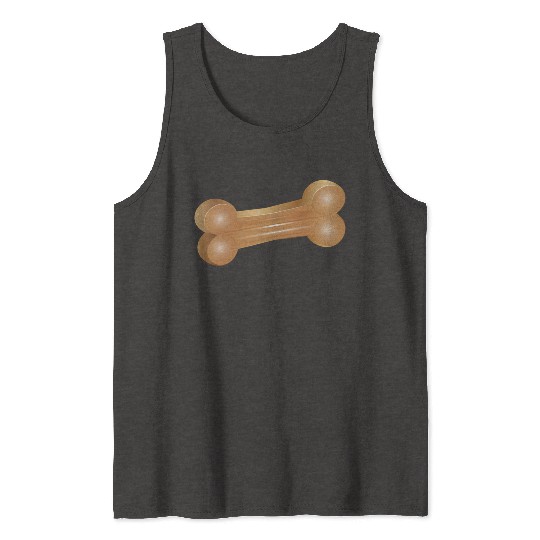 Chew Bone Illustration in a Classic Style Tank Tops